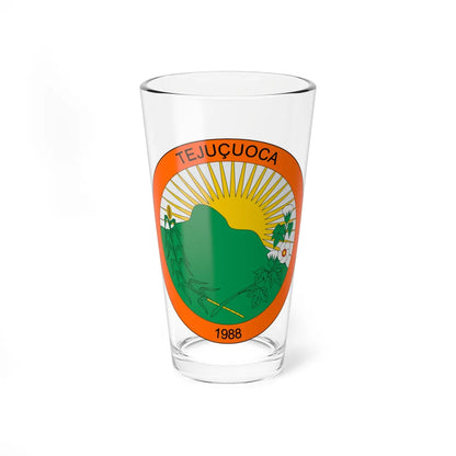Brasão de Tejuçuoca - CE (Brazil) (Coat of Arms) Pint Glass 16oz - Go Mug Yourself