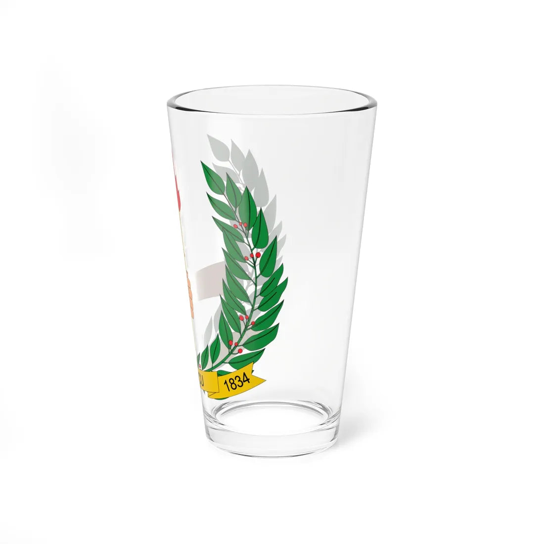 Brasão de Turiaçu - MA (Brazil) (Coat of Arms) Pint Glass 16oz - Go Mug Yourself