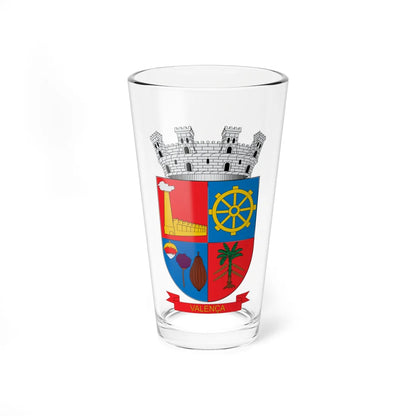 Brasão de Valença - BA (Brazil) (Coat of Arms) Pint Glass 16oz 16oz - Go Mug Yourself