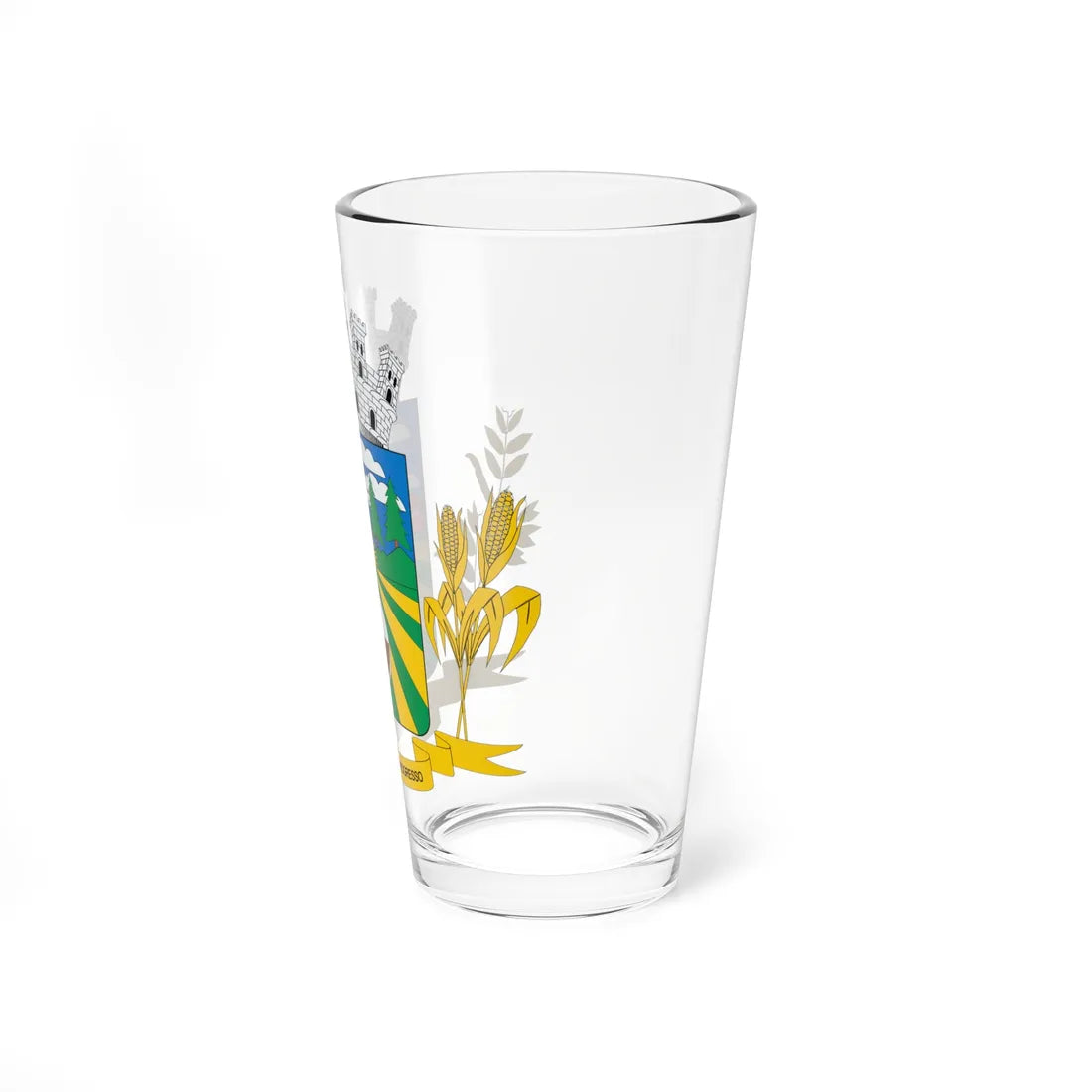 Brasão de Verê - PR (Brazil) (Coat of Arms) Pint Glass 16oz - Go Mug Yourself