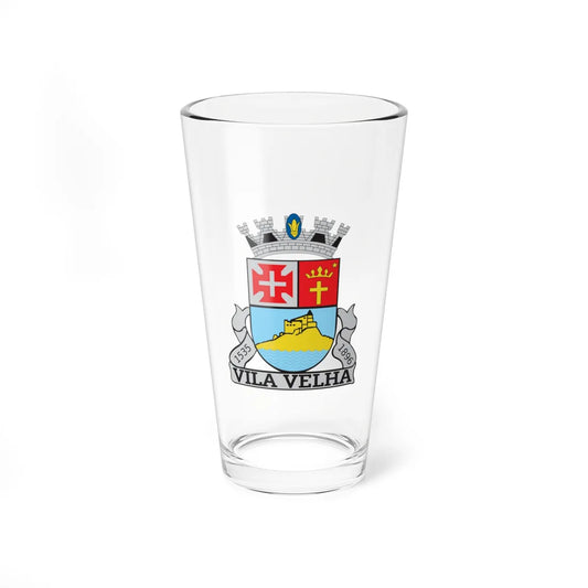 Brasão de Vila Velha (Brazil) (Coat of Arms) Pint Glass 16oz 16oz - Go Mug Yourself