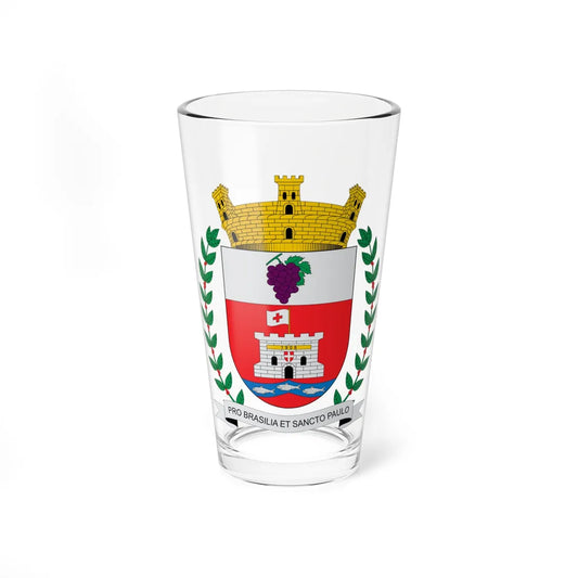Brasão de Vinhedo - SP (Brazil) (Coat of Arms) Pint Glass 16oz 16oz - Go Mug Yourself