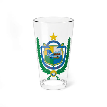 Brasão de Vitória do Jari - AP (Brazil) (Coat of Arms) Pint Glass 16oz 16oz - Go Mug Yourself
