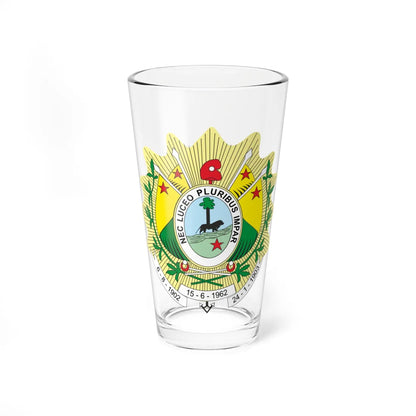 Brasão do Acre (Brazil) (Coat of Arms) Pint Glass 16oz 16oz - Go Mug Yourself