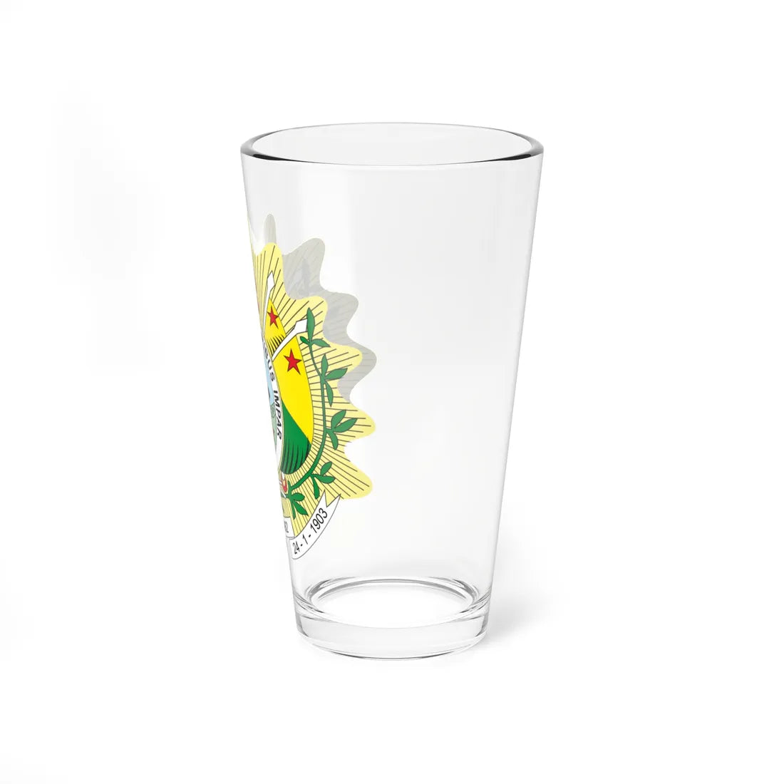 Brasão do Acre (Brazil) (Coat of Arms) Pint Glass 16oz - Go Mug Yourself