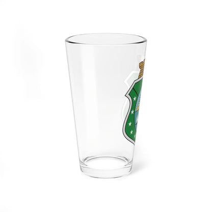 Brasão do Ceará cores sólidas (Brazil) (Coat of Arms) Pint Glass 16oz - Go Mug Yourself