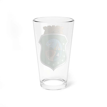 Brasão do Ceará cores sólidas (Brazil) (Coat of Arms) Pint Glass 16oz - Go Mug Yourself