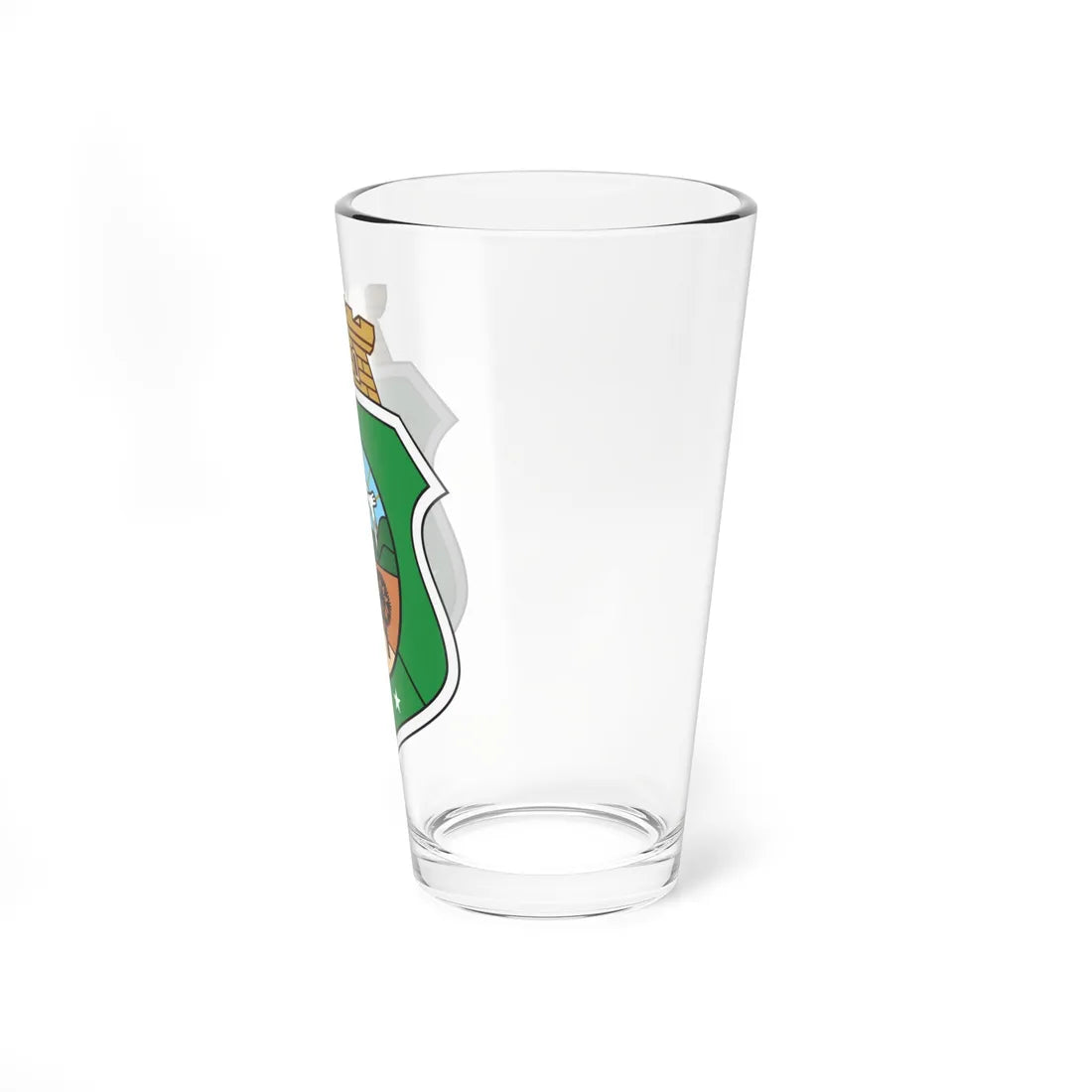 Brasão do Ceará cores sólidas (Brazil) (Coat of Arms) Pint Glass 16oz - Go Mug Yourself
