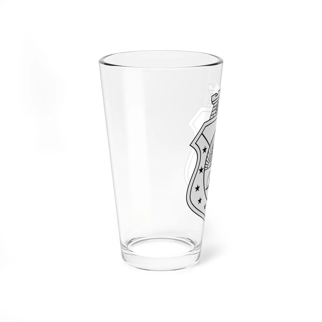 Brasão do Ceará monocromático (Brazil) (Coat of Arms) Pint Glass 16oz - Go Mug Yourself