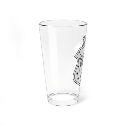 Brasão do Ceará monocromático (Brazil) (Coat of Arms) Pint Glass 16oz - Go Mug Yourself