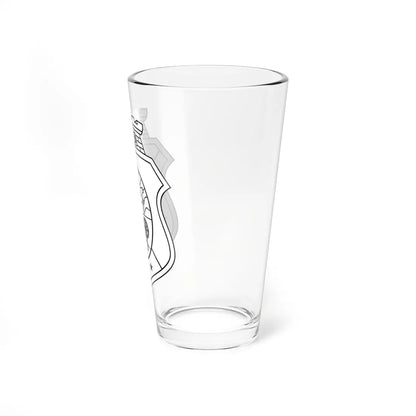 Brasão do Ceará monocromático (Brazil) (Coat of Arms) Pint Glass 16oz - Go Mug Yourself