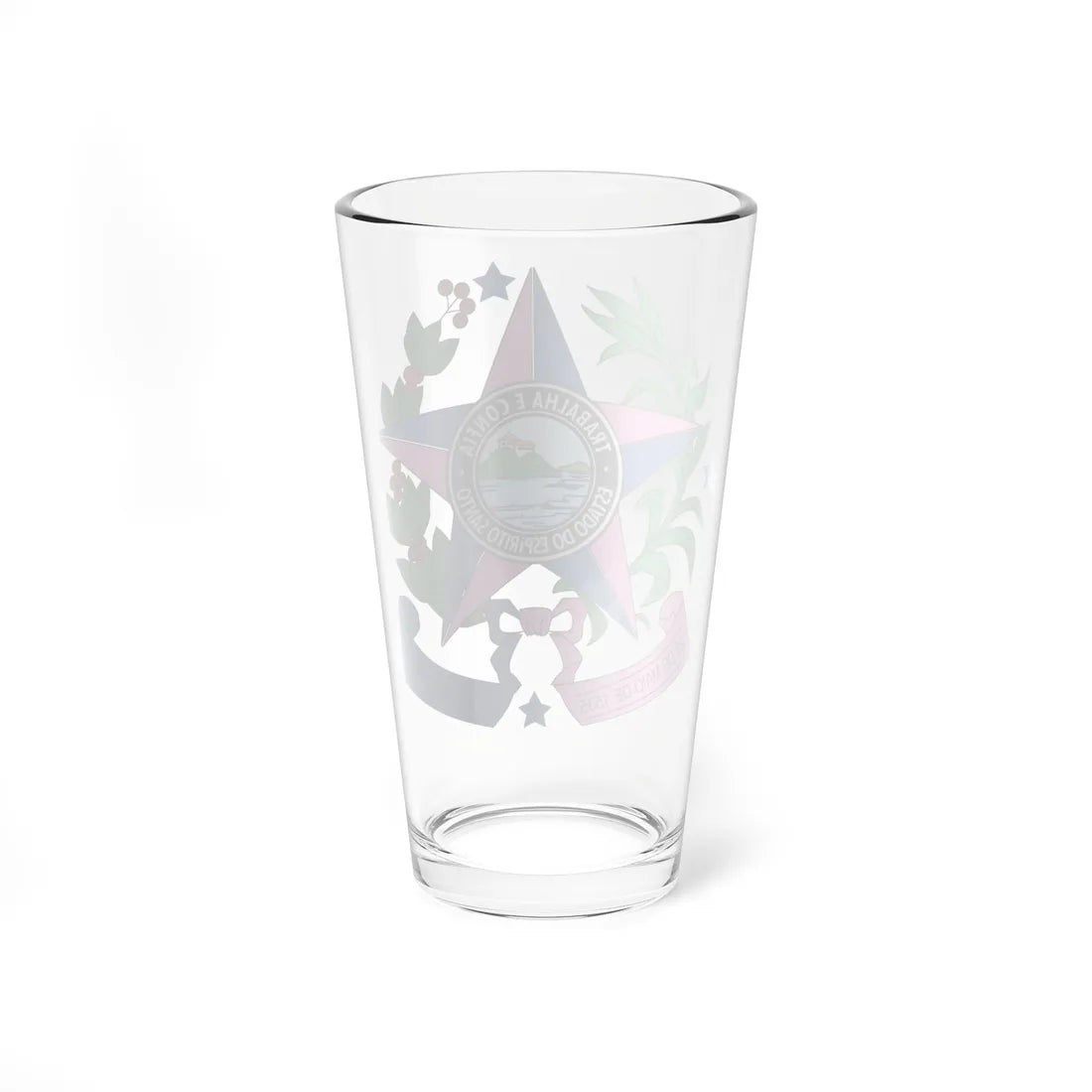 Brasão do Espírito Santo (Brazil) (Coat of Arms) Pint Glass 16oz - Go Mug Yourself