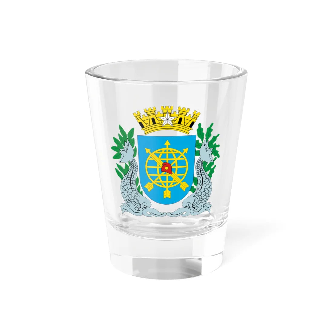 Brasão do estado da Guanabara 1960-1975 (Brazil) (Coat of Arms) Shot Glass 1.5oz 1.5oz - Go Mug Yourself