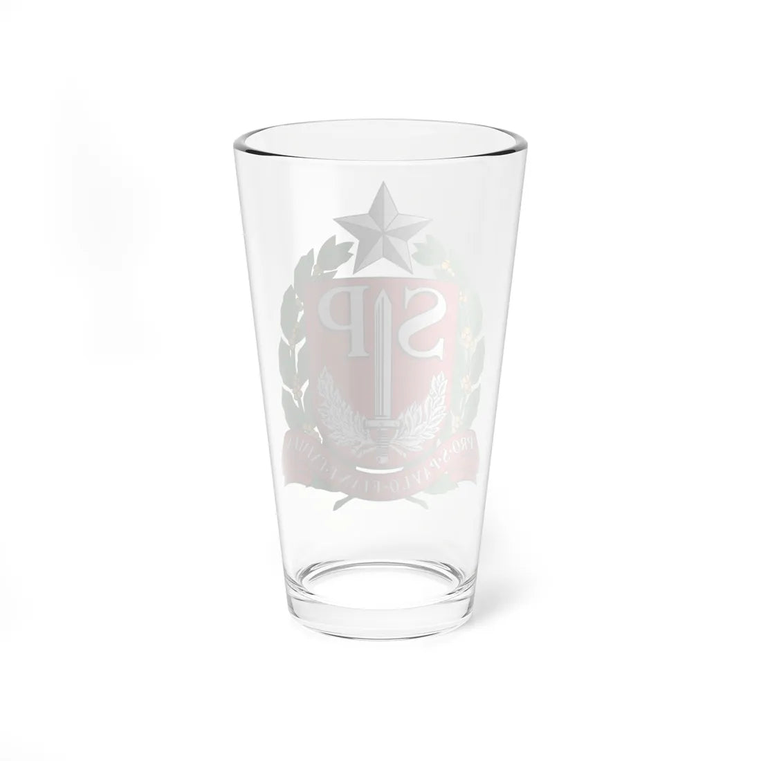Brasão do Estado de São Paulo primeira versão (Brazil) (Coat of Arms) Pint Glass 16oz - Go Mug Yourself