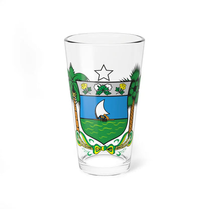 Brasão do Rio Grande do Norte (Brazil) (Coat of Arms) Pint Glass 16oz 16oz - Go Mug Yourself