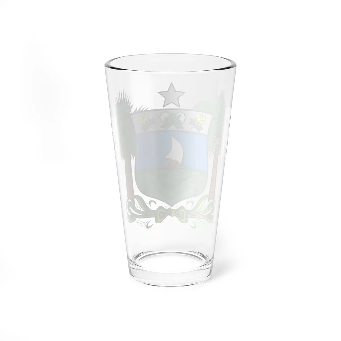 Brasão do Rio Grande do Norte (Brazil) (Coat of Arms) Pint Glass 16oz - Go Mug Yourself