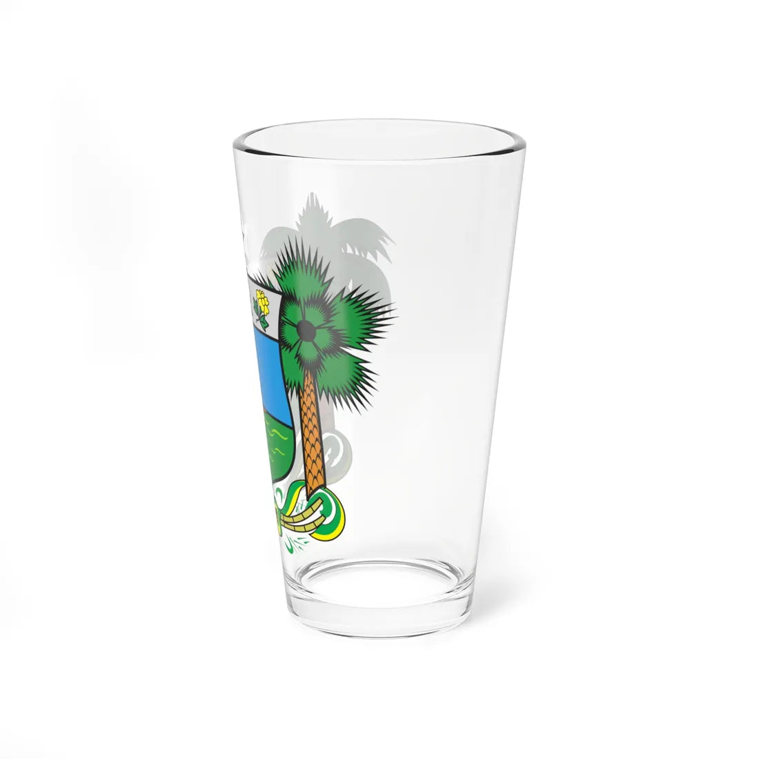 Brasão do Rio Grande do Norte (Brazil) (Coat of Arms) Pint Glass 16oz - Go Mug Yourself
