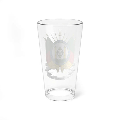 Brasão do Rio Grande do Sul (Brazil) (Coat of Arms) Pint Glass 16oz - Go Mug Yourself