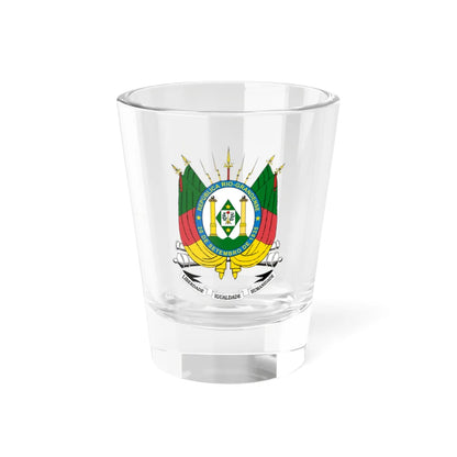 Brasão do Rio Grande do Sul (Brazil) (Coat of Arms) Shot Glass 1.5oz 1.5oz - Go Mug Yourself