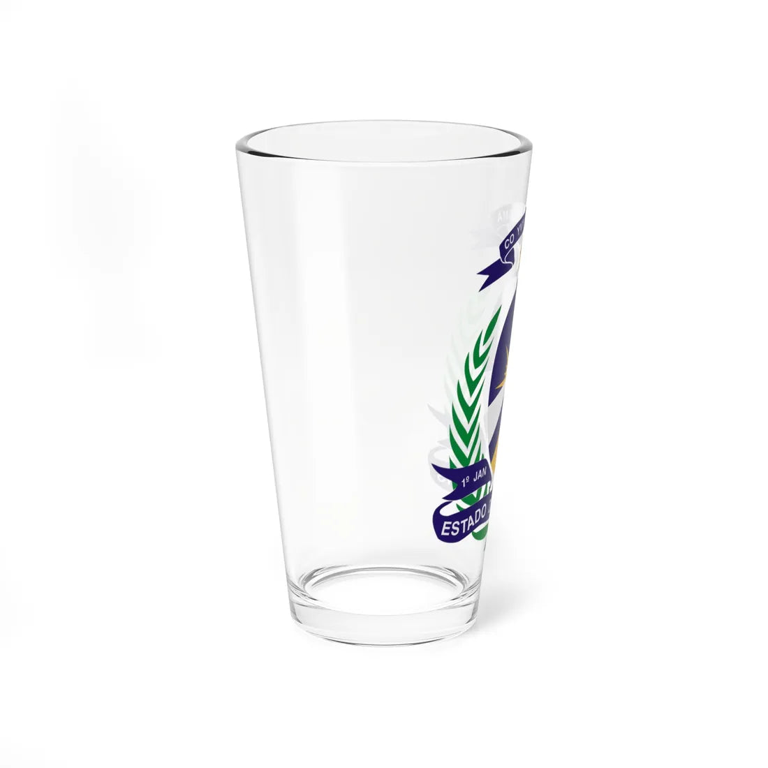 Brasão do Tocantins (Brazil) (Coat of Arms) Pint Glass 16oz - Go Mug Yourself