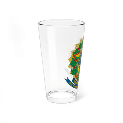 Brasão dos Estados Unidos do Brazil 1889 (Brazil) (Coat of Arms) Pint Glass 16oz - Go Mug Yourself