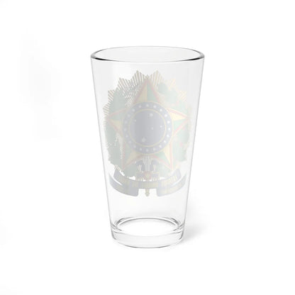 Brasão dos Estados Unidos do Brazil 1889 (Brazil) (Coat of Arms) Pint Glass 16oz - Go Mug Yourself