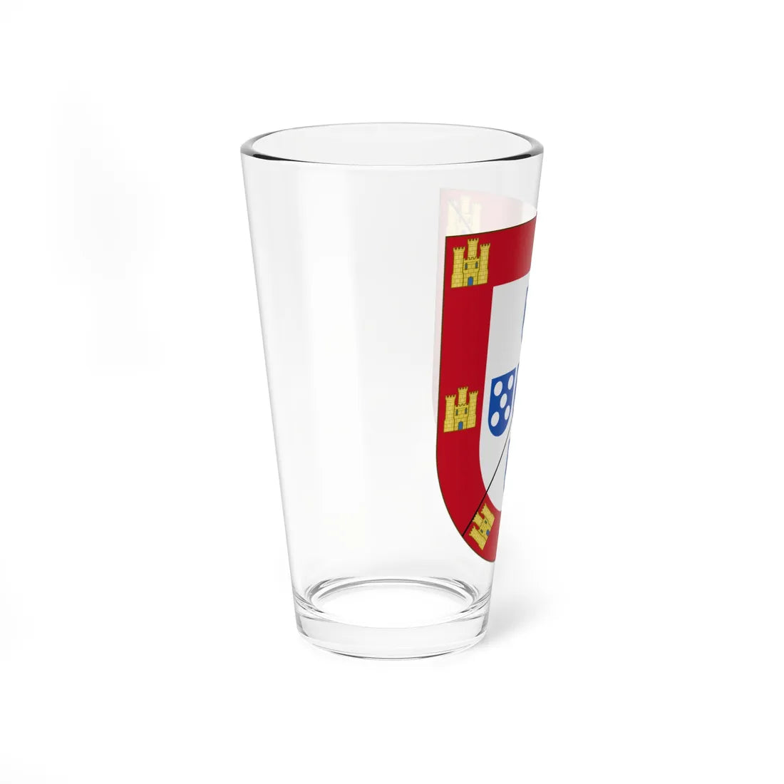 Brasão dos Lancastre (Portugal) (Coat of Arms) Pint Glass 16oz - Go Mug Yourself