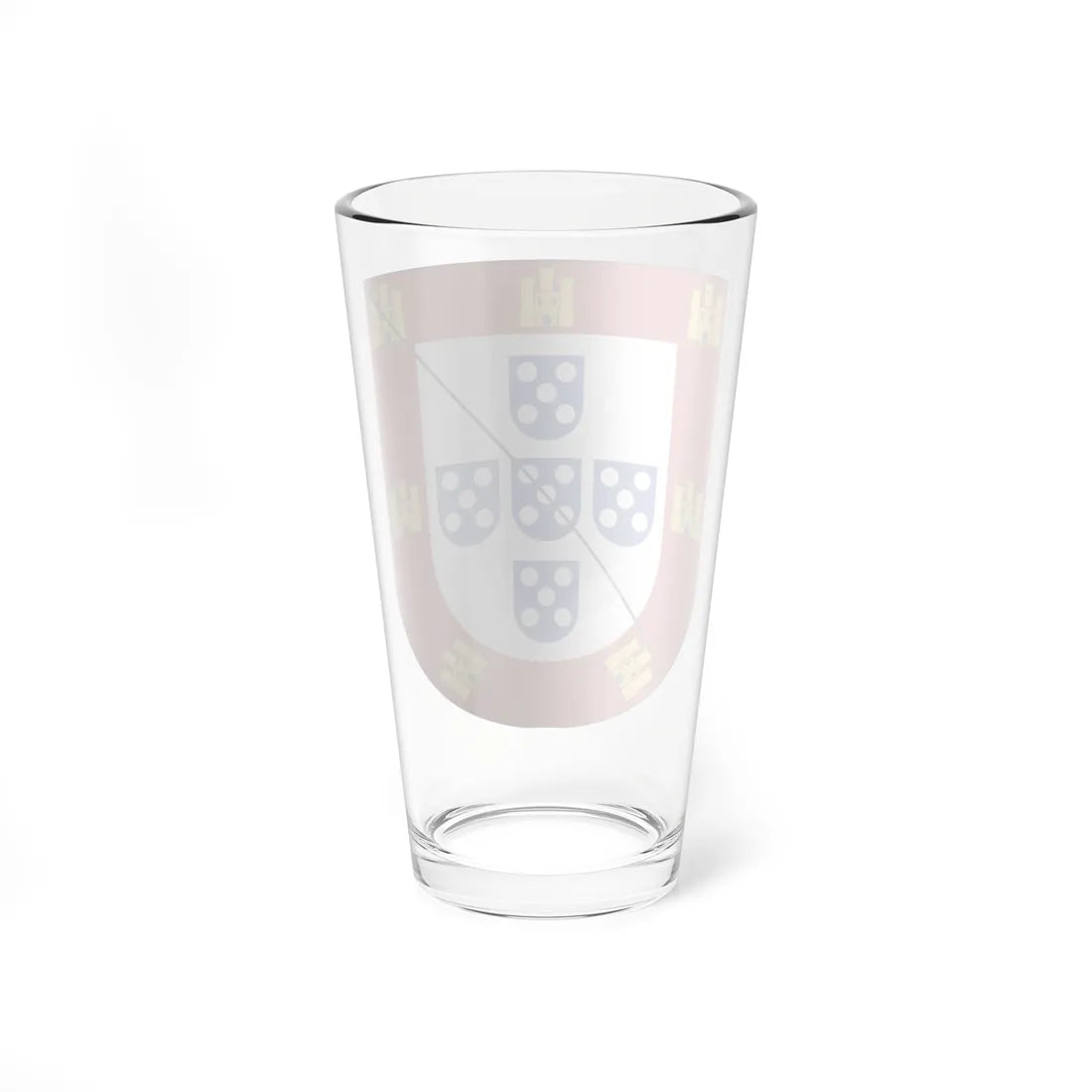 Brasão dos Lancastre (Portugal) (Coat of Arms) Pint Glass 16oz - Go Mug Yourself