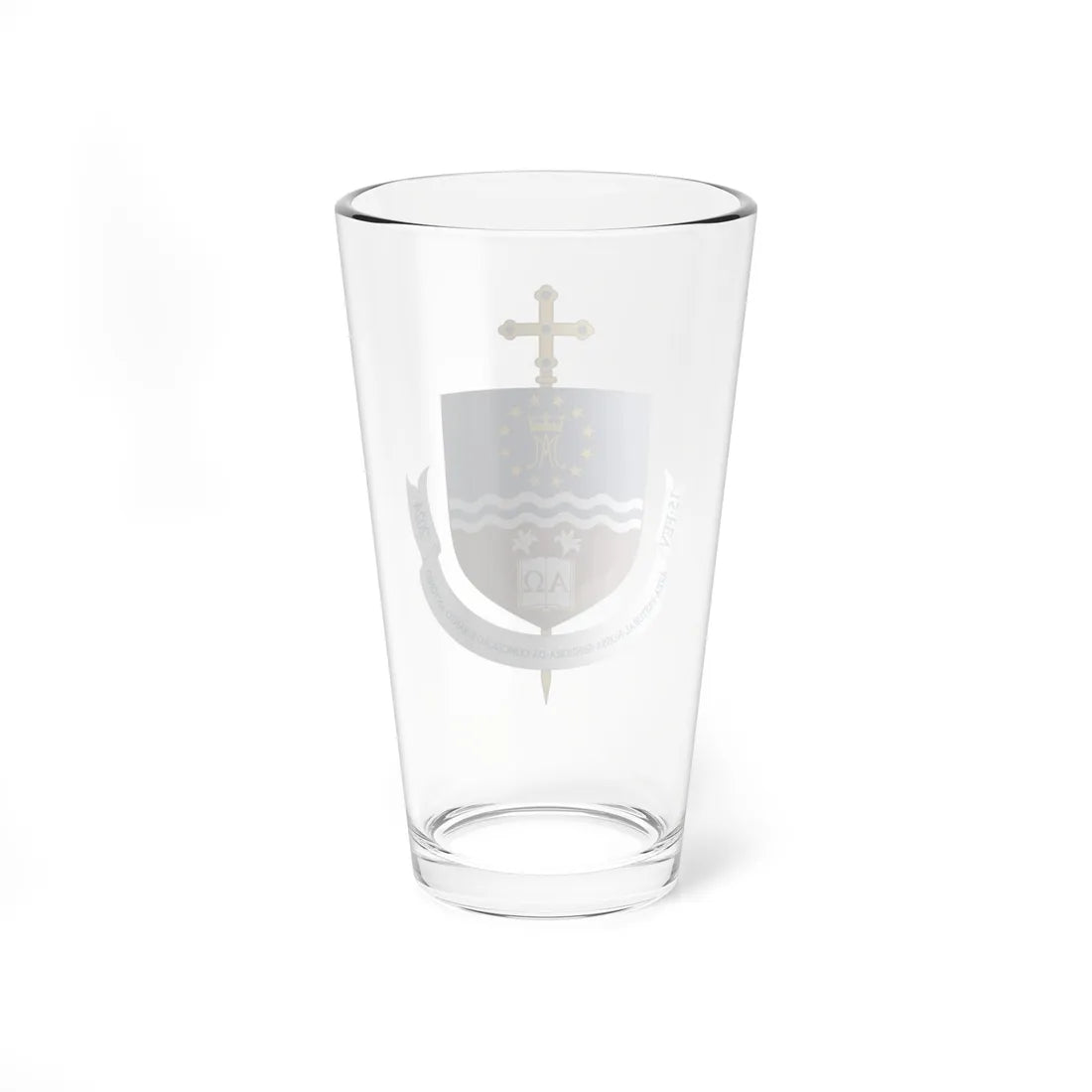 Brasão para a Área Pastoral Nossa Senhora da Conceição e Santo Antônio Diocese de Guarabira (Brazil) (Coat of Arms) Pint Glass 16oz - Go Mug Yourself