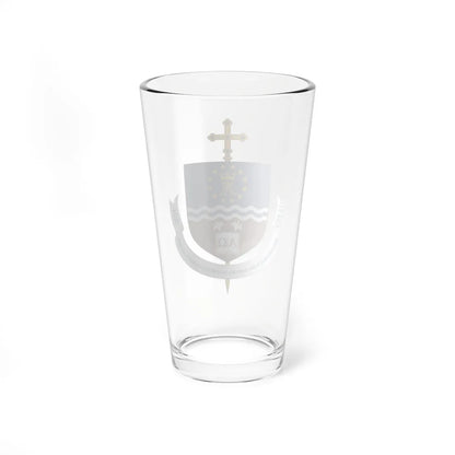 Brasão para a Área Pastoral Nossa Senhora da Conceição e Santo Antônio Diocese de Guarabira (Brazil) (Coat of Arms) Pint Glass 16oz - Go Mug Yourself