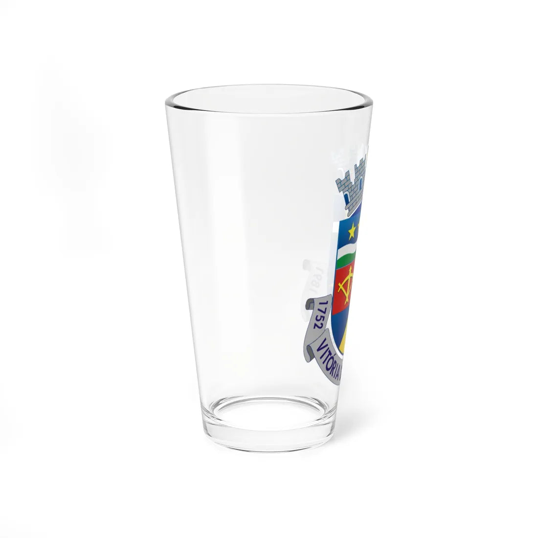 Brasão Vitoria da Conquista (Brazil) (Coat of Arms) Pint Glass 16oz - Go Mug Yourself