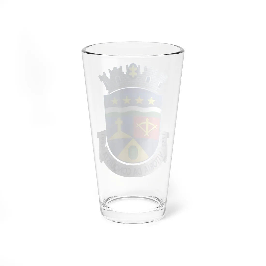 Brasão Vitoria da Conquista (Brazil) (Coat of Arms) Pint Glass 16oz - Go Mug Yourself
