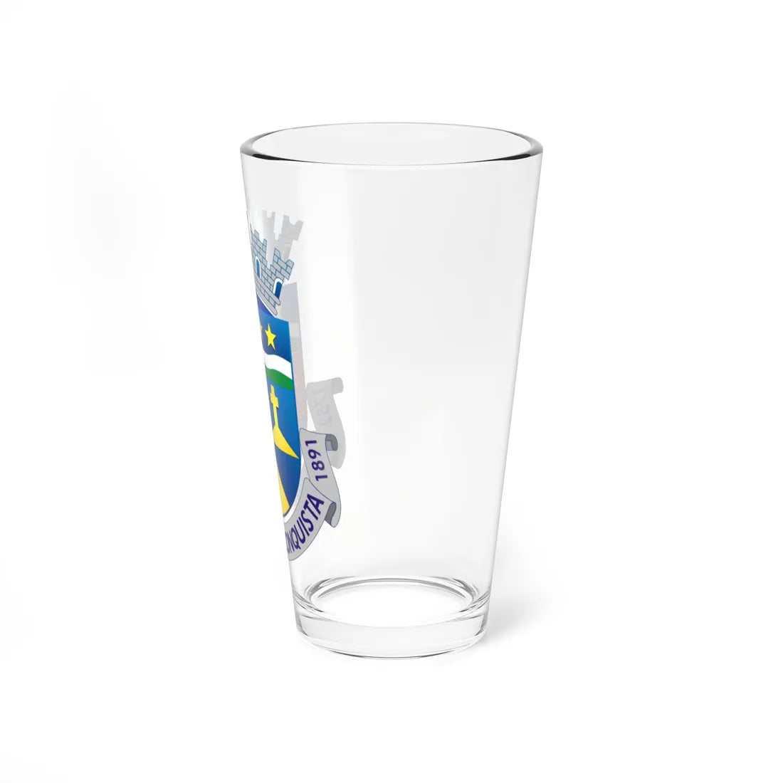Brasão Vitoria da Conquista (Brazil) (Coat of Arms) Pint Glass 16oz - Go Mug Yourself