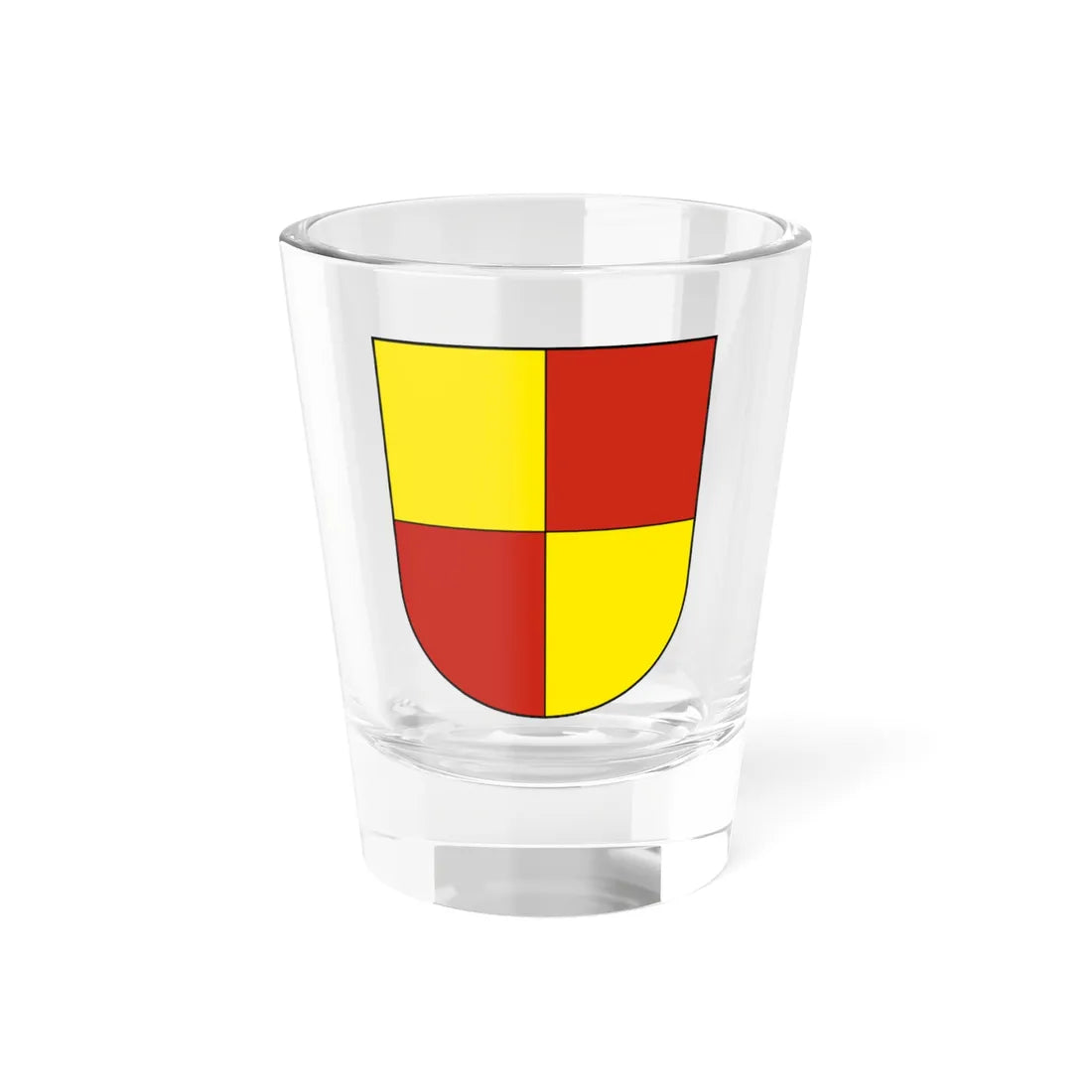 Braunau-blazon (Switzerland) (Coat of Arms) Shot Glass 1.5oz 1.5oz - Go Mug Yourself