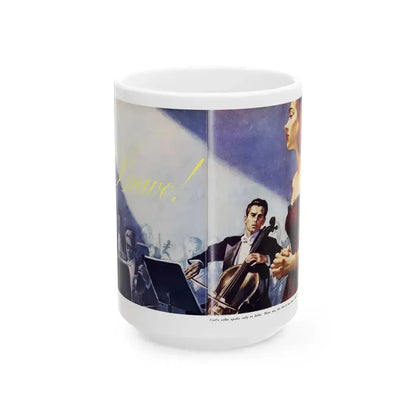 Bravo!, Redbook, October 1952 - White Coffee Mug 15oz - Go Mug Yourself