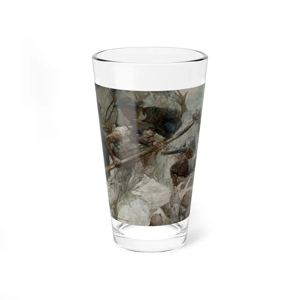 Brawn of These Lads Made the Pike a Match for a Pirate's Cutlass, 1922 (Magazine Illustration) Pint Glass 16oz 16oz - Go Mug Yourself