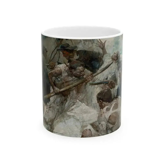 Brawn of These Lads Made the Pike a Match for a Pirate's Cutlass, 1922 - White Coffee Mug 11oz - Go Mug Yourself