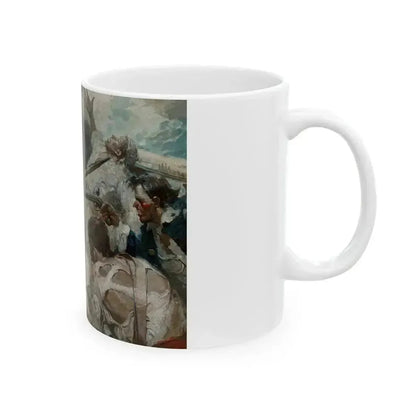 Brawn of These Lads Made the Pike a Match for a Pirate's Cutlass, 1922 - White Coffee Mug - Go Mug Yourself