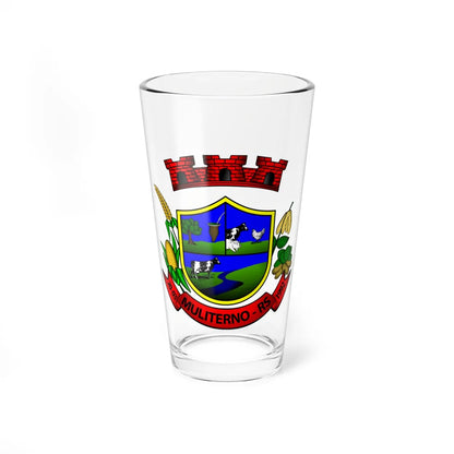 Brazao muliterno (Brazil) (Coat of Arms) Pint Glass 16oz 16oz - Go Mug Yourself