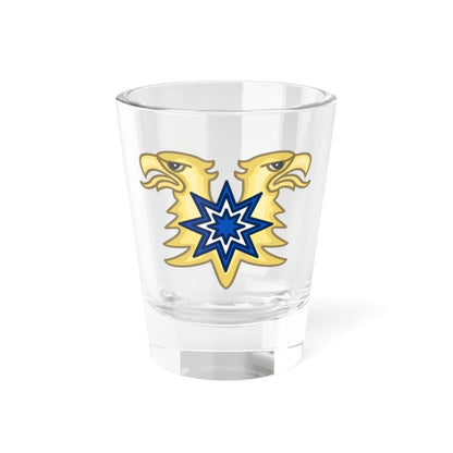 Brazeau Heraldic Badge Canada (Canada) (Coat of Arms) Shot Glass 1.5oz 1.5oz - Go Mug Yourself