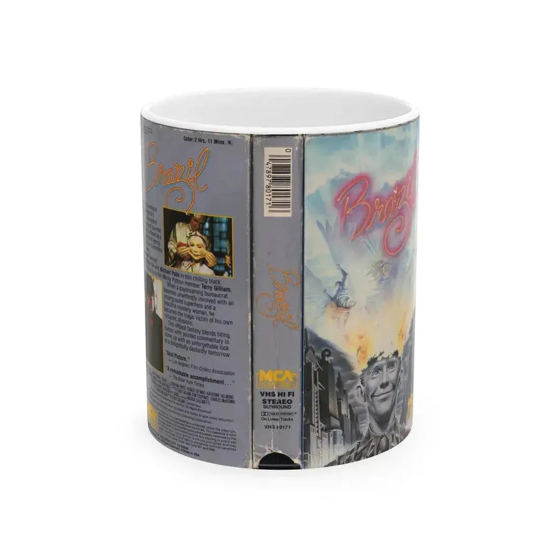 BRAZIL (VHS COVER) - White Coffee Mug 11oz - Go Mug Yourself