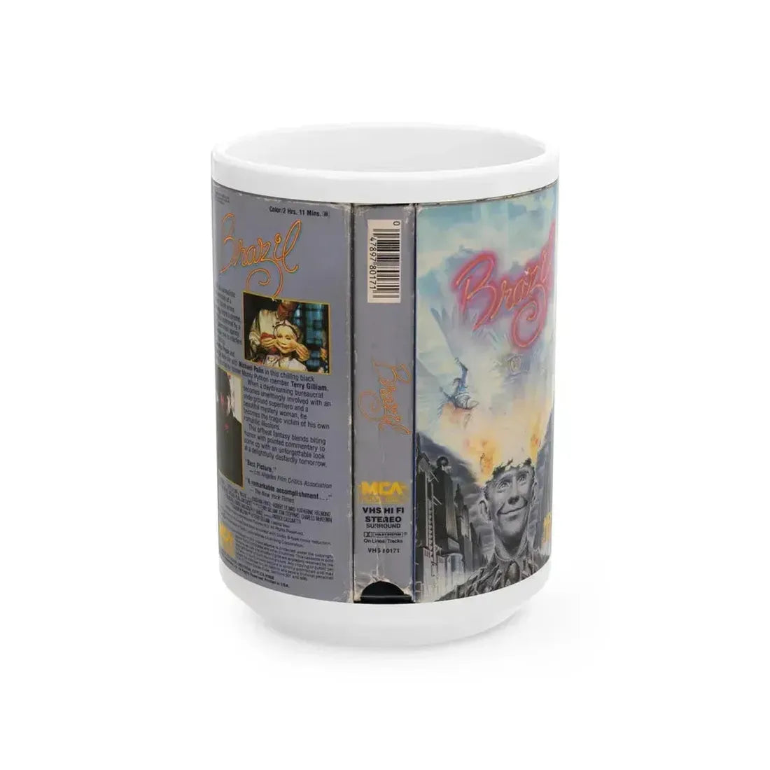 BRAZIL (VHS COVER) - White Coffee Mug 15oz - Go Mug Yourself