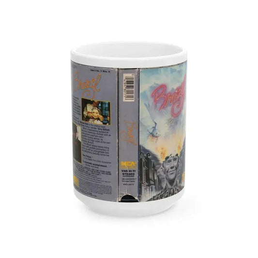BRAZIL (VHS COVER) - White Coffee Mug 15oz - Go Mug Yourself