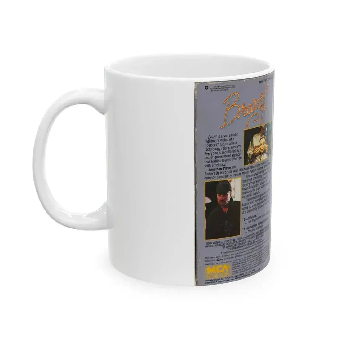 BRAZIL (VHS COVER) - White Coffee Mug - Go Mug Yourself