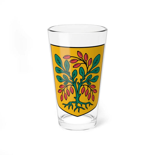 Bārbeles pagasta ģerbonis (Latvia) (Coat of Arms) Pint Glass 16oz 16oz - Go Mug Yourself