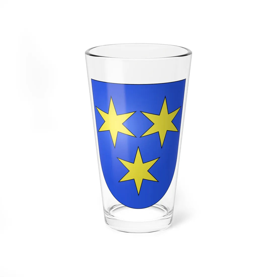 Bürchen-coat of arms (Switzerland) (Coat of Arms) Pint Glass 16oz 16oz - Go Mug Yourself