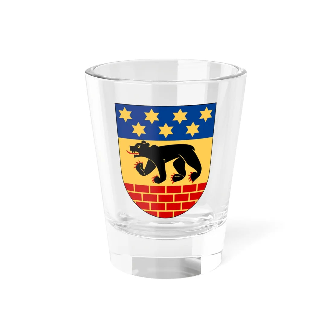Bräcke vapen (Sweden) (Coat of Arms) Shot Glass 1.5oz 1.5oz - Go Mug Yourself