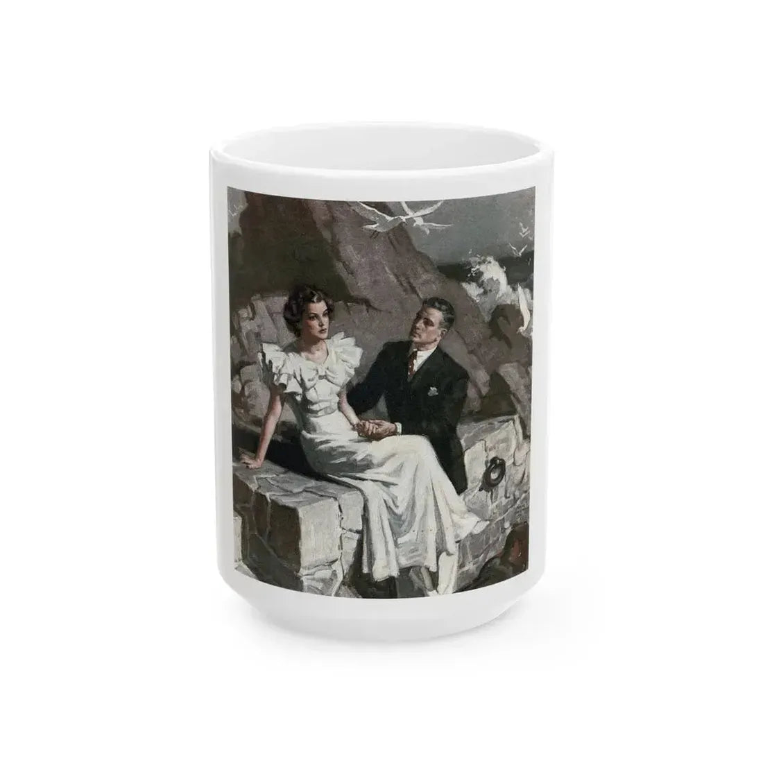 Breadwinner (Pt. 2), Redbook, January 1934 - White Coffee Mug 15oz - Go Mug Yourself