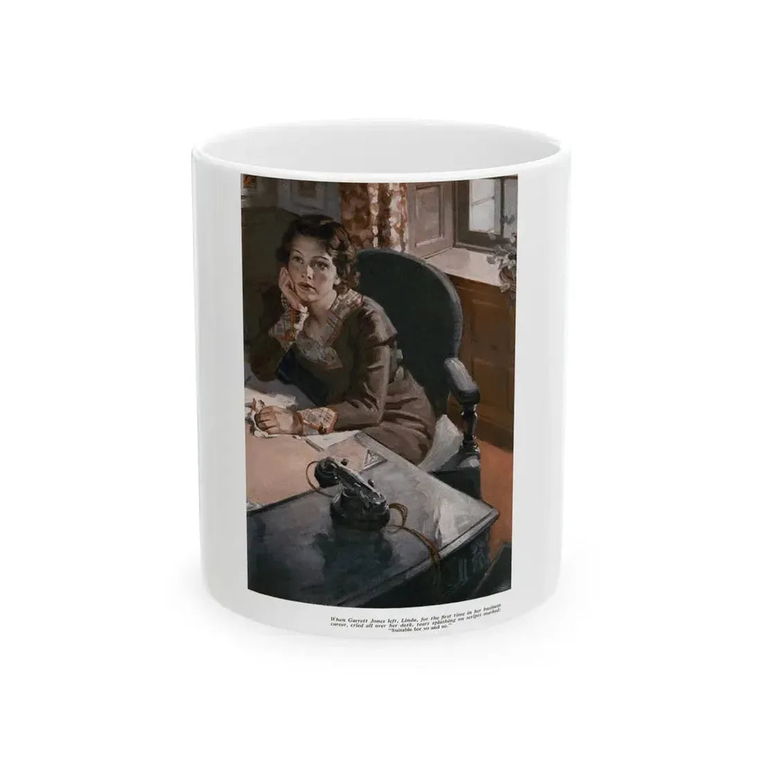 Breadwinner (Pt. 3), Redbook, February 1934 - White Coffee Mug 11oz - Go Mug Yourself