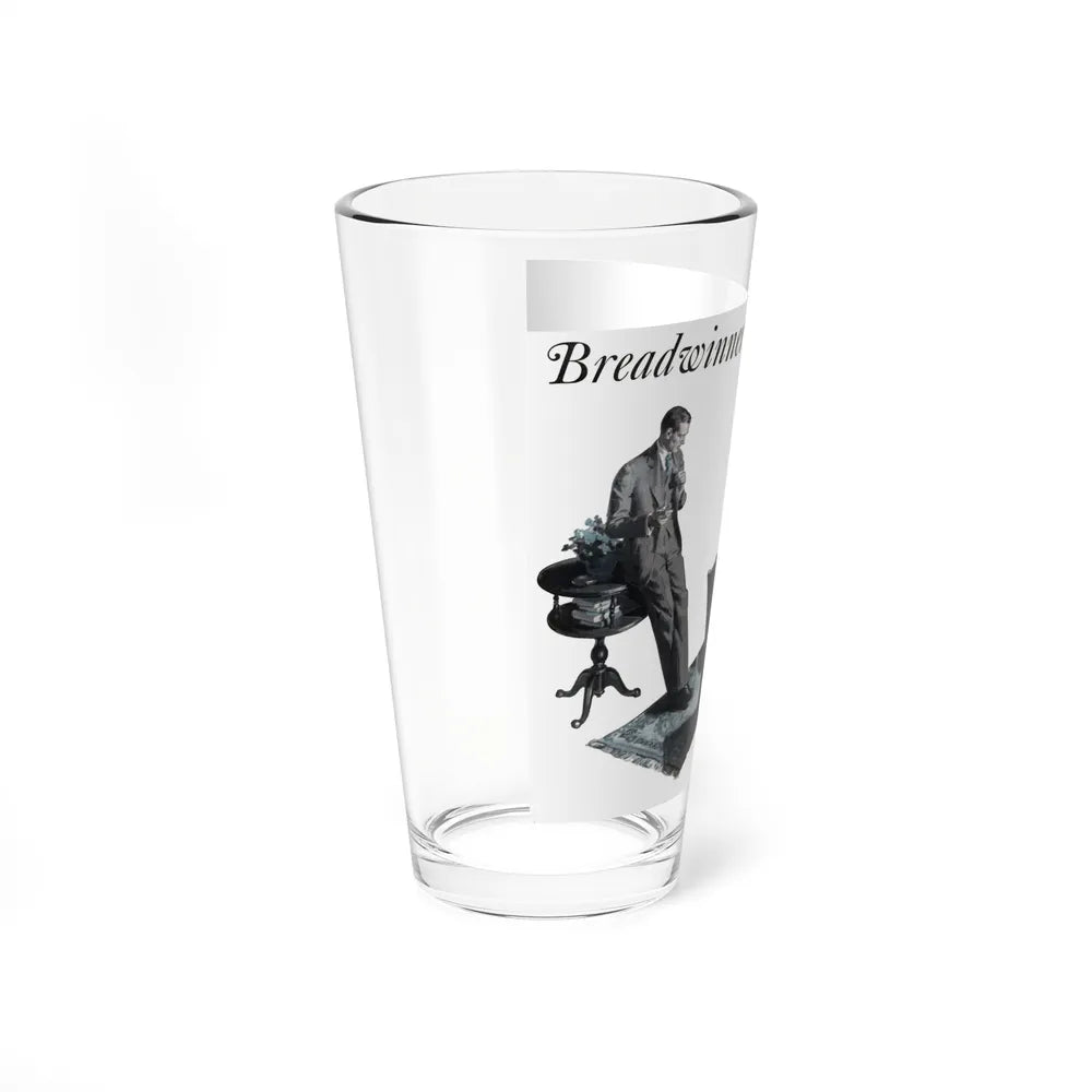 Breadwinner (Pt. 1-1), Redbook, December 1933 (Magazine Illustration) Pint Glass 16oz-Go Mug Yourself